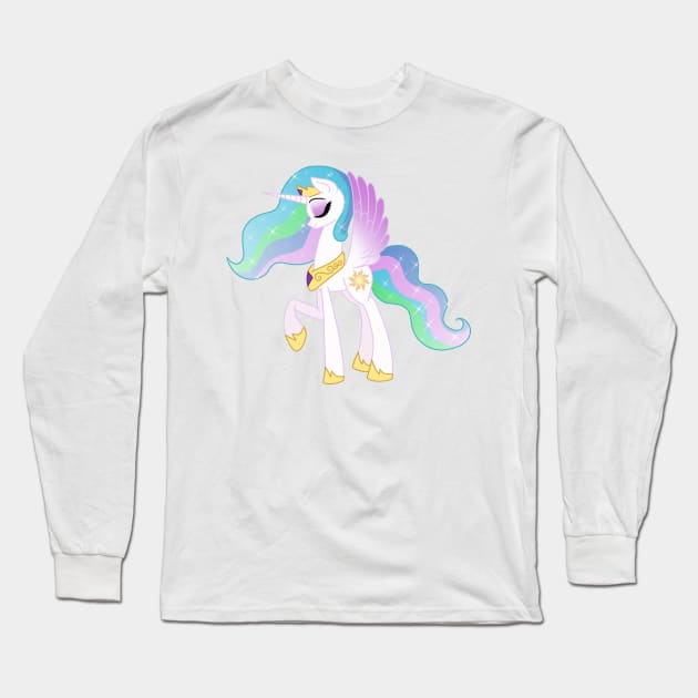 Princess Celestia Long Sleeve T-Shirt by MarkMaker36